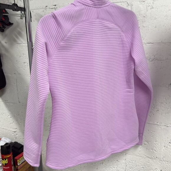 Adidas Lavender Ribbed Full Zip Up Jacket Lightweight - BRAND NEW - Size Medium - Picture 3 of 3